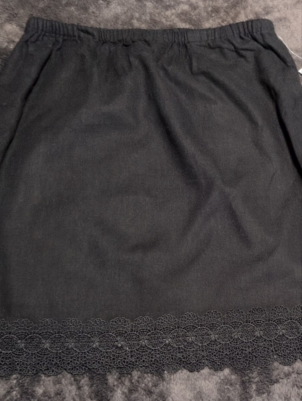 Black Lace-Hem Women's Skirt By A New Day (Small)